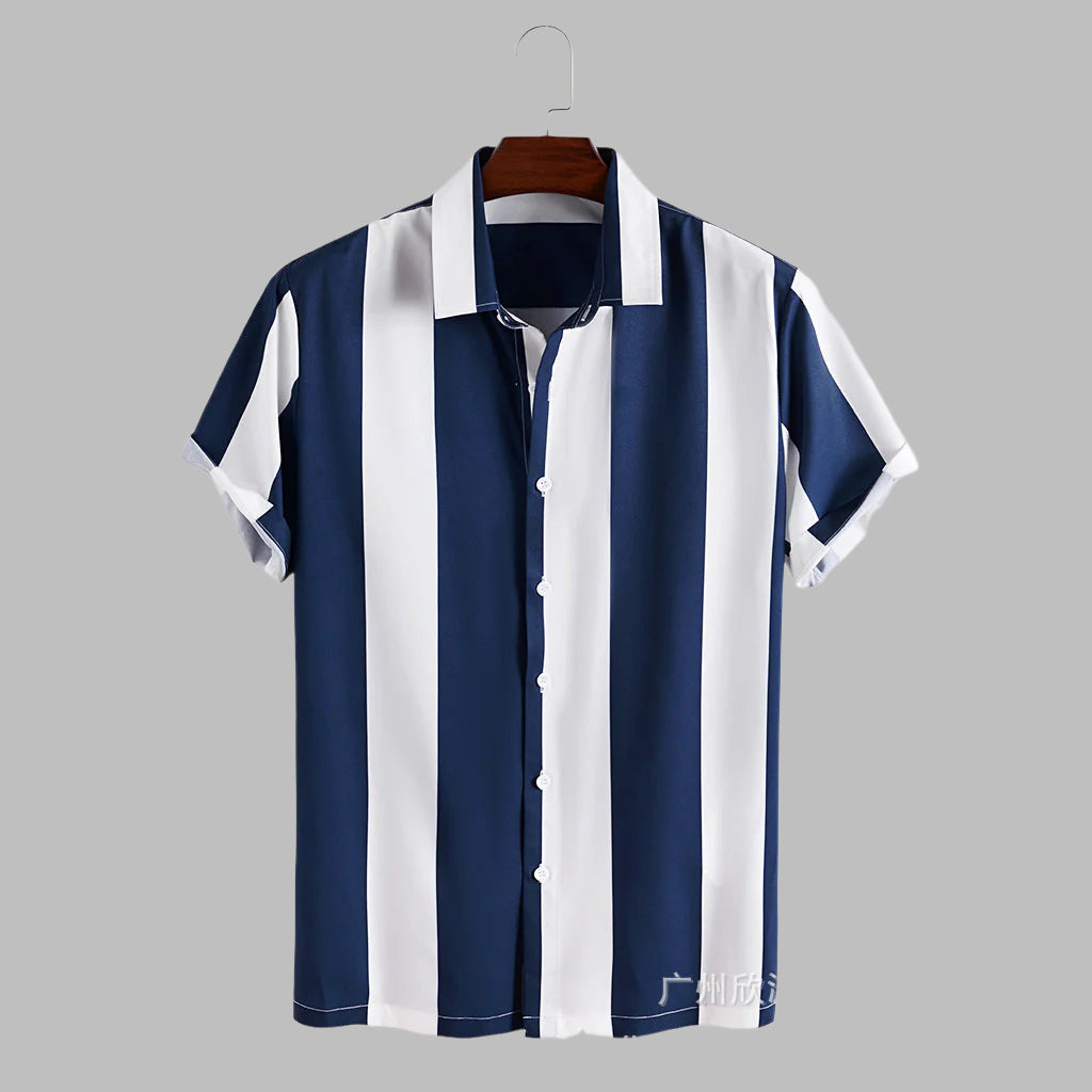 Herren gestreiftes Sommerhemd – stilvoll, leicht und perfekt für elegante Sommerlooks