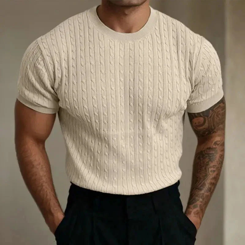 Klassisches weiches Strickhemd für Männer, bequem und stilvoll für den Alltag