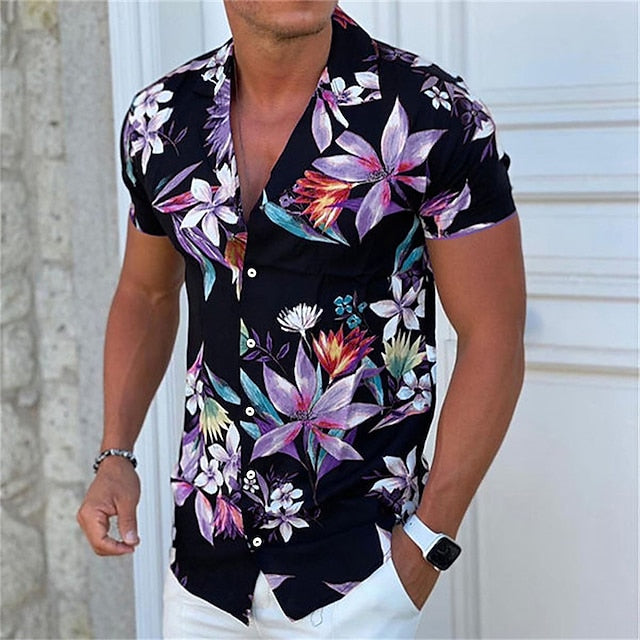 Sommerhemd mit Blumenmuster für Männer – leicht, stilvoll & perfekt für warme Tage