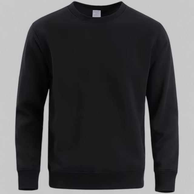 HerrenOase | Herren  Rundhals Sweatshirt Weiche Baumwollmischung, Lässiger Komfort