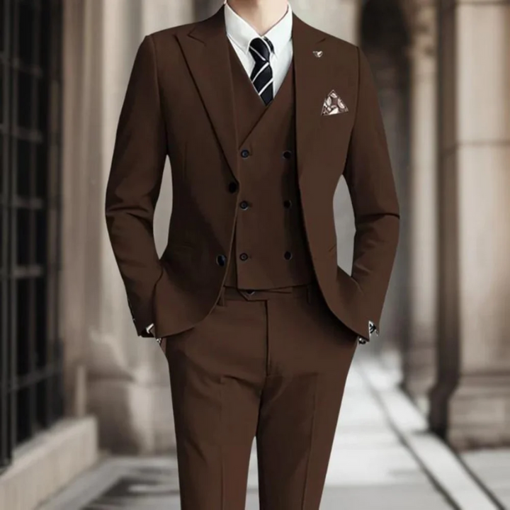 3-teiliger eleganter Slim Fit Anzug für Männer – ideal für Hochzeitsgäste und festliche Anlässe
