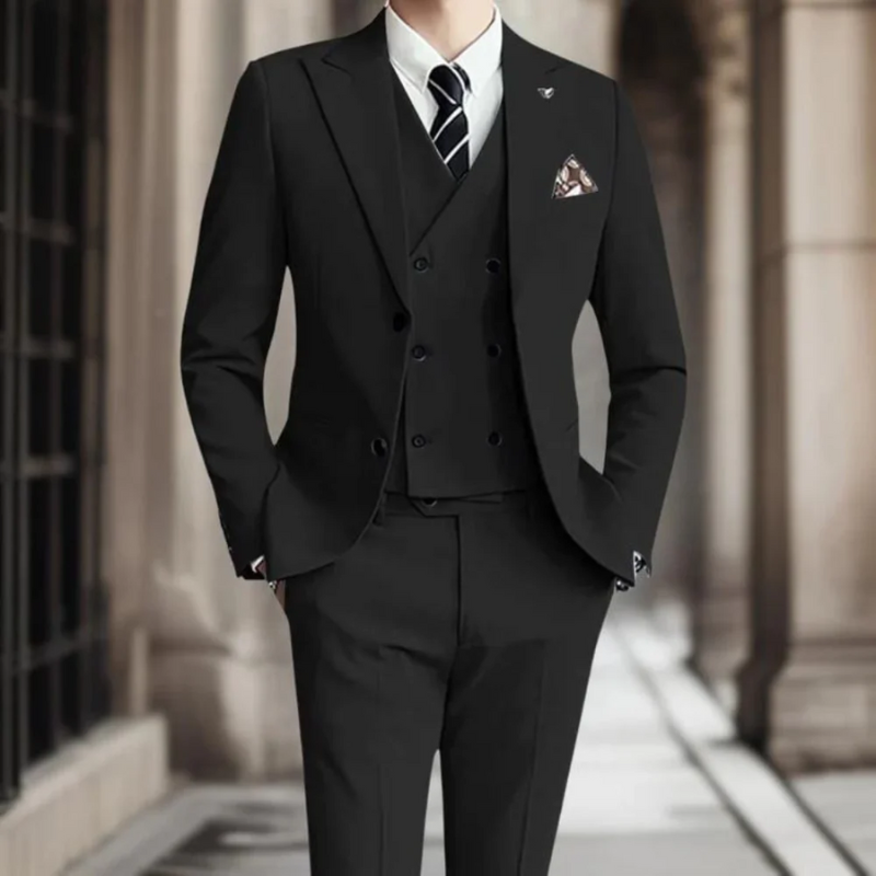 3-teiliger eleganter Slim Fit Anzug für Männer – ideal für Hochzeitsgäste und festliche Anlässe