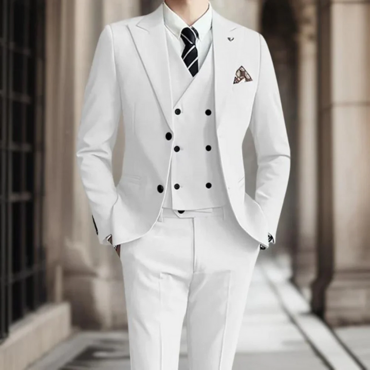 3-teiliger eleganter Slim Fit Anzug für Männer – ideal für Hochzeitsgäste und festliche Anlässe