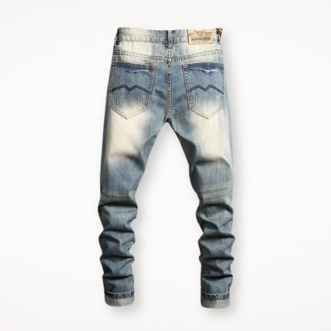 HerrenOase | Jeans-Hose aus Denim in Distressed-Optik