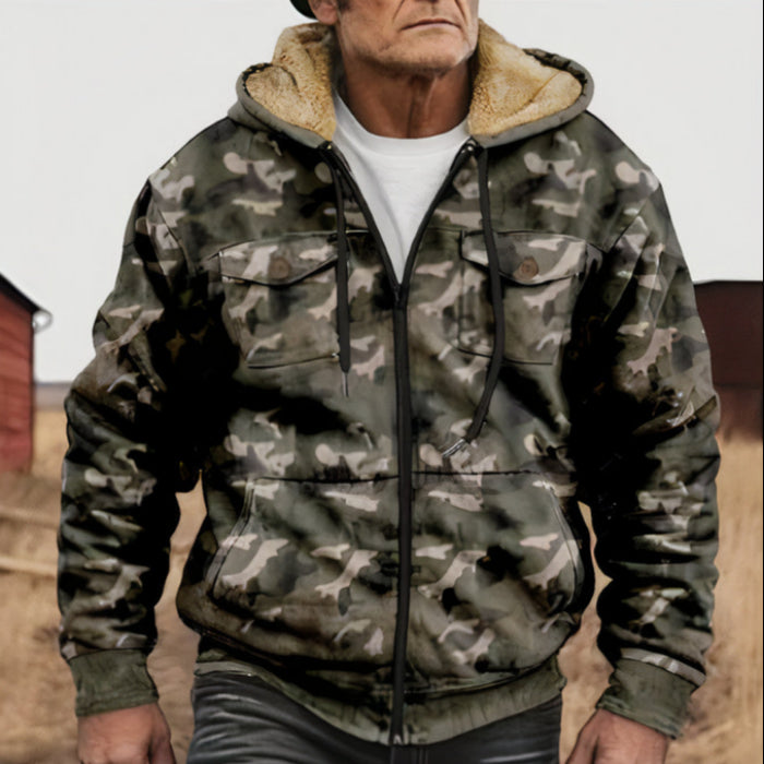 Warme lässige Camouflage Jacke - Theodoro
