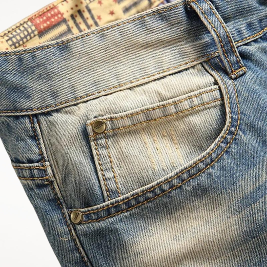 HerrenOase | Jeans-Hose aus Denim in Distressed-Optik