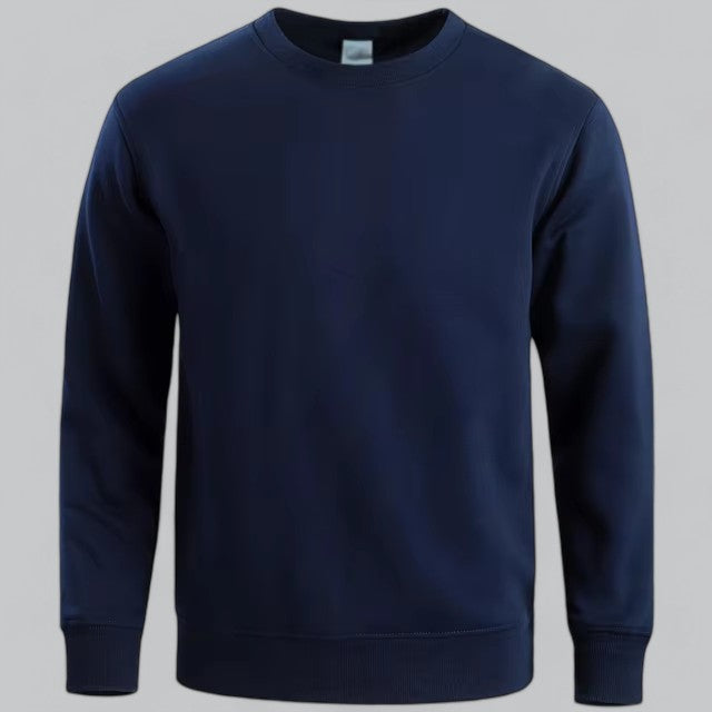 HerrenOase | Herren  Rundhals Sweatshirt Weiche Baumwollmischung, Lässiger Komfort