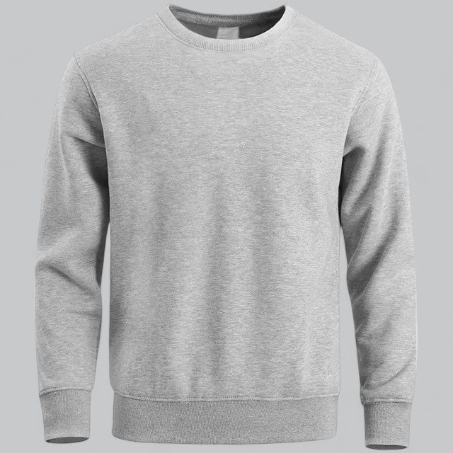 HerrenOase | Herren  Rundhals Sweatshirt Weiche Baumwollmischung, Lässiger Komfort