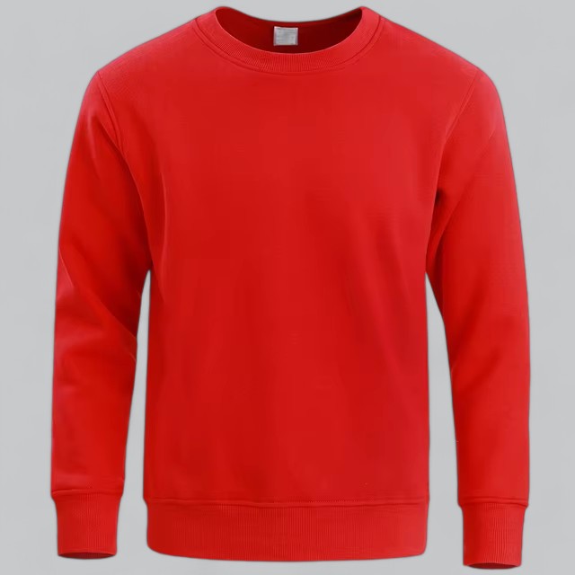 HerrenOase | Herren  Rundhals Sweatshirt Weiche Baumwollmischung, Lässiger Komfort