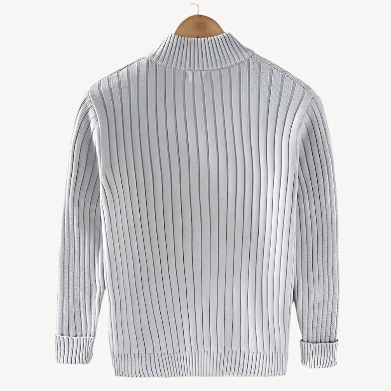 HerrenOase | Moderne Strickjacke mit Reißverschluss