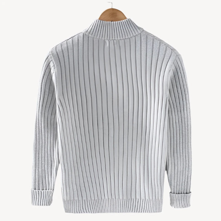HerrenOase | Moderne Strickjacke mit Reißverschluss