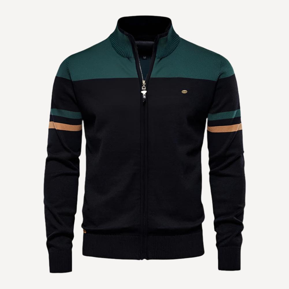 HerrenOase | Vintage Herren Strickjacke mit Streifen