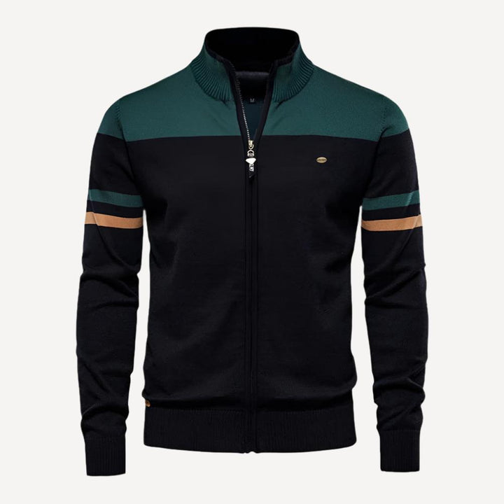 HerrenOase | Vintage Herren Strickjacke mit Streifen