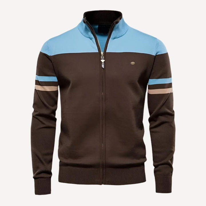 HerrenOase | Vintage Herren Strickjacke mit Streifen