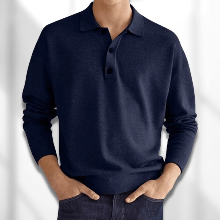 Anspruchsvolles Herren-Poloshirt mit edlem Look und atmungsaktivem Material für stilvolle Outfits.