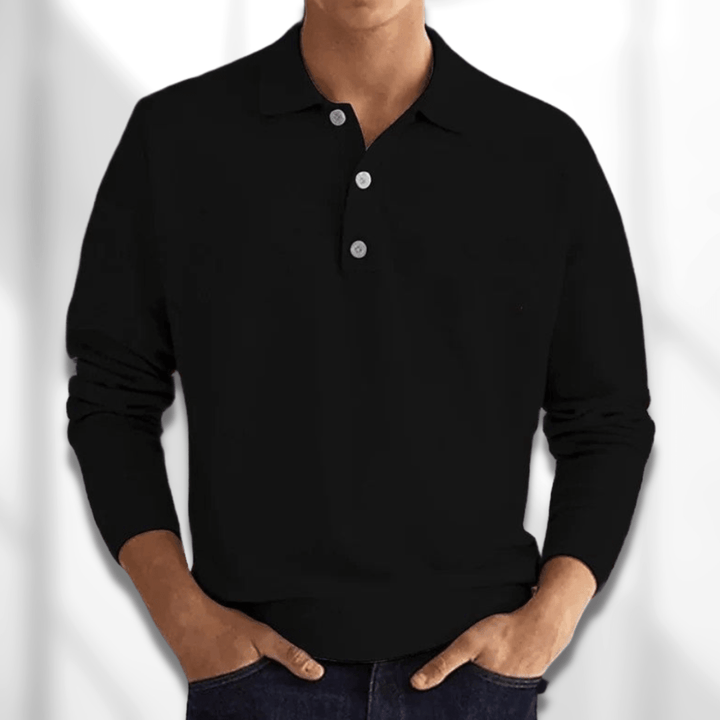 Anspruchsvolles Herren-Poloshirt mit edlem Look und atmungsaktivem Material für stilvolle Outfits.