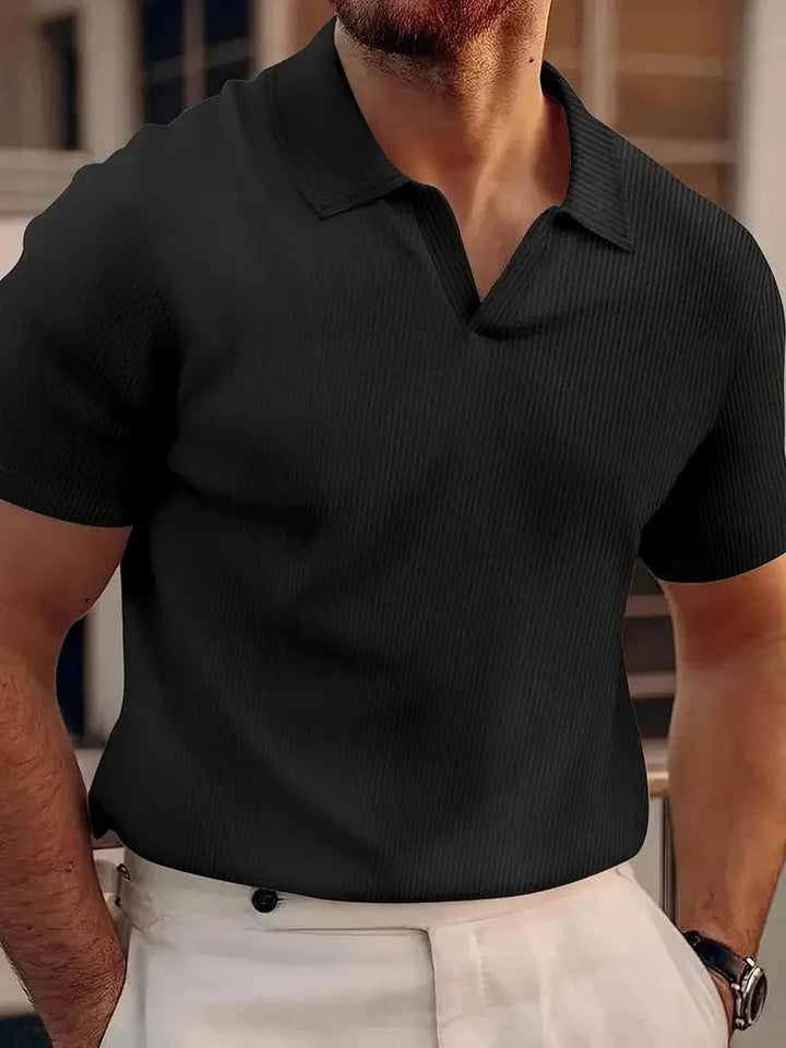 Anspruchsvolles Poloshirt für den Sommer mit leichtem, atmungsaktivem Material und elegantem Schnitt