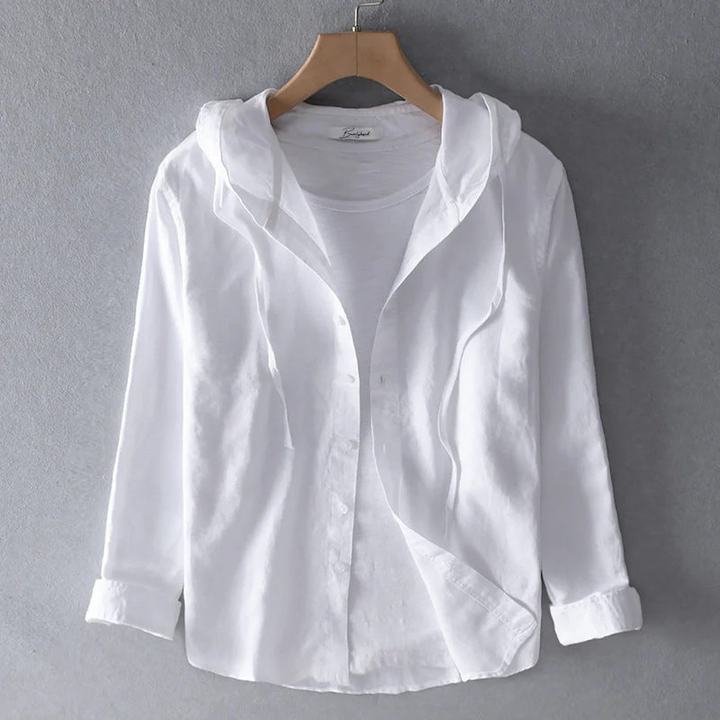 Herren atmungsaktive Bluse mit Kapuze in modernem Design für Alltag und Freizeit