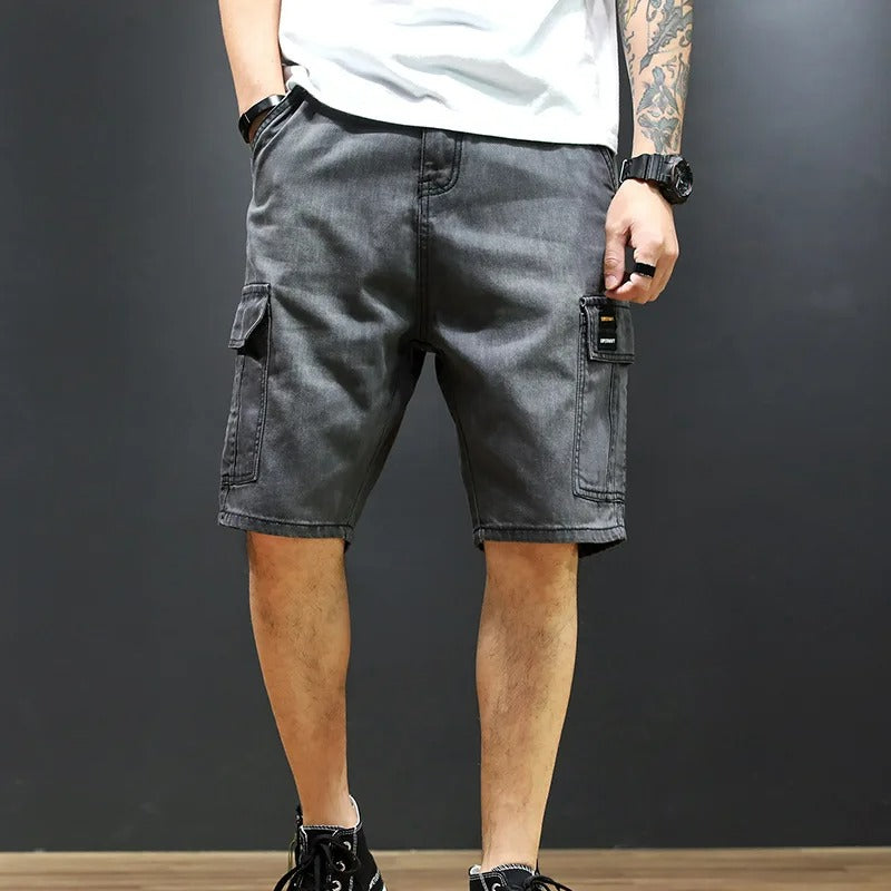 Bequeme Herren Denim Cargo Kurzhose – lässig, funktional und perfekt für den Sommer