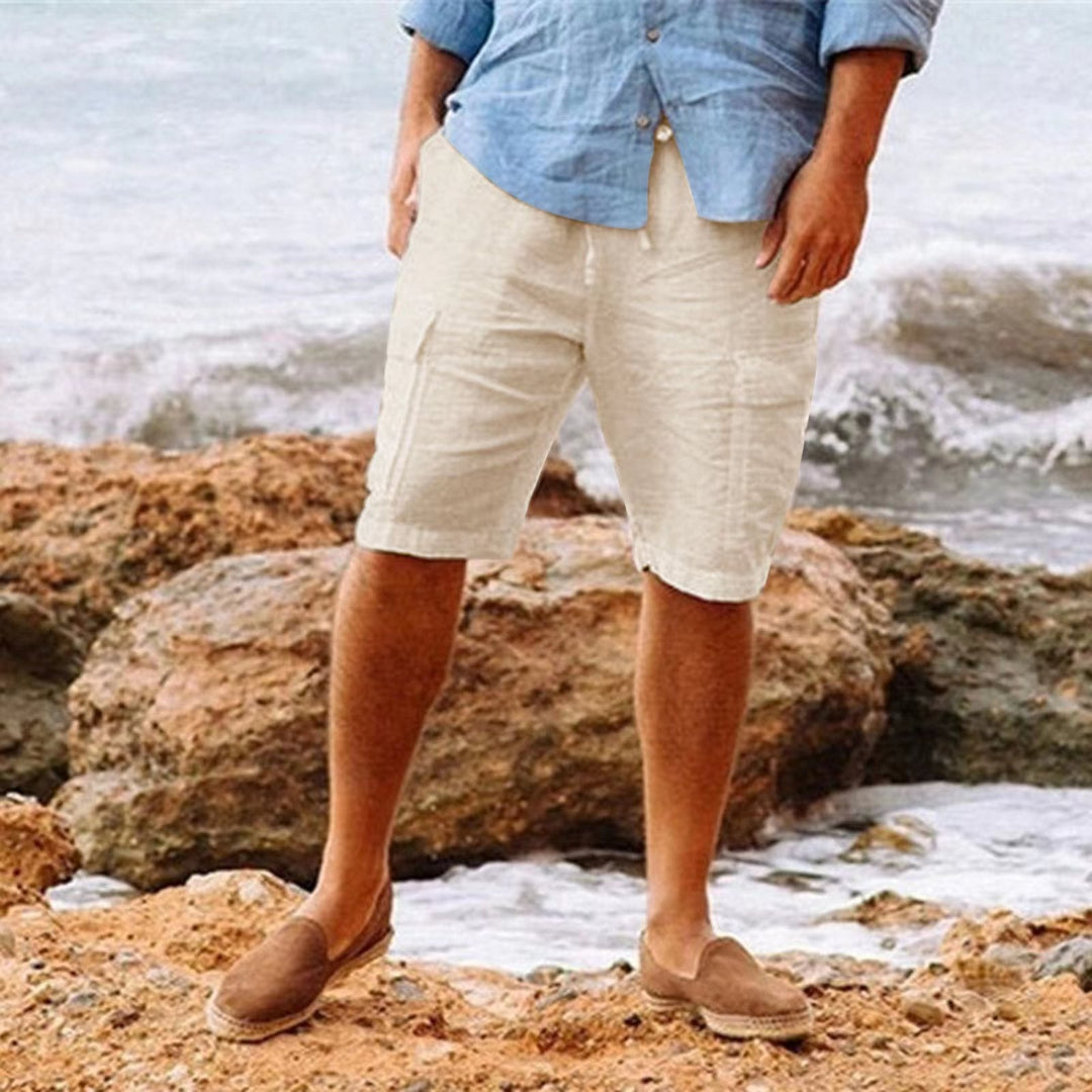Bequeme Leinen-Shorts für Männer, ideal für heiße Sommertage und Freizeit.