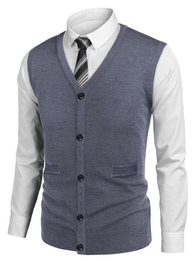 Kuschelige Herren-Strickjacke in lässigem Design, warm und bequem für die kalte Jahreszeit.