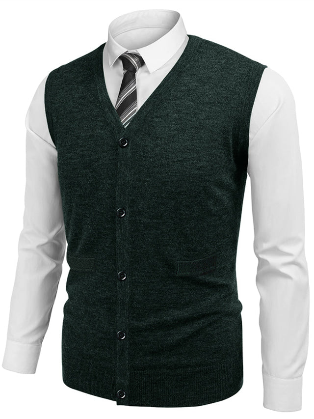 Kuschelige Herren-Strickjacke in lässigem Design, warm und bequem für die kalte Jahreszeit.