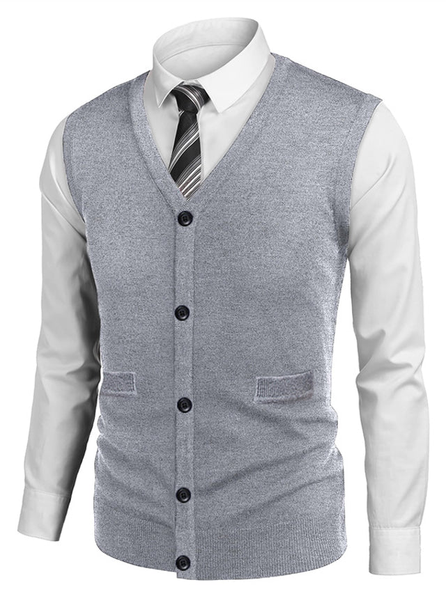 Kuschelige Herren-Strickjacke in lässigem Design, warm und bequem für die kalte Jahreszeit.