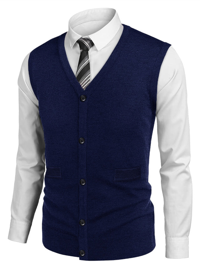 Kuschelige Herren-Strickjacke in lässigem Design, warm und bequem für die kalte Jahreszeit.