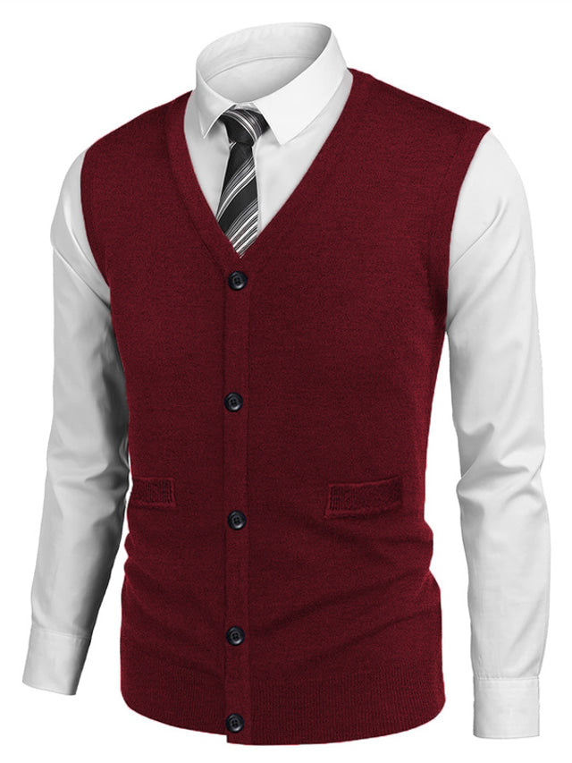 Kuschelige Herren-Strickjacke in lässigem Design, warm und bequem für die kalte Jahreszeit.