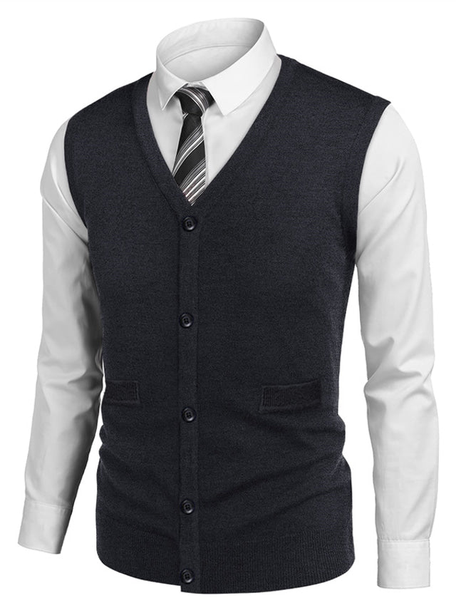 Kuschelige Herren-Strickjacke in lässigem Design, warm und bequem für die kalte Jahreszeit.