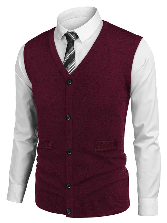 Kuschelige Herren-Strickjacke in lässigem Design, warm und bequem für die kalte Jahreszeit.