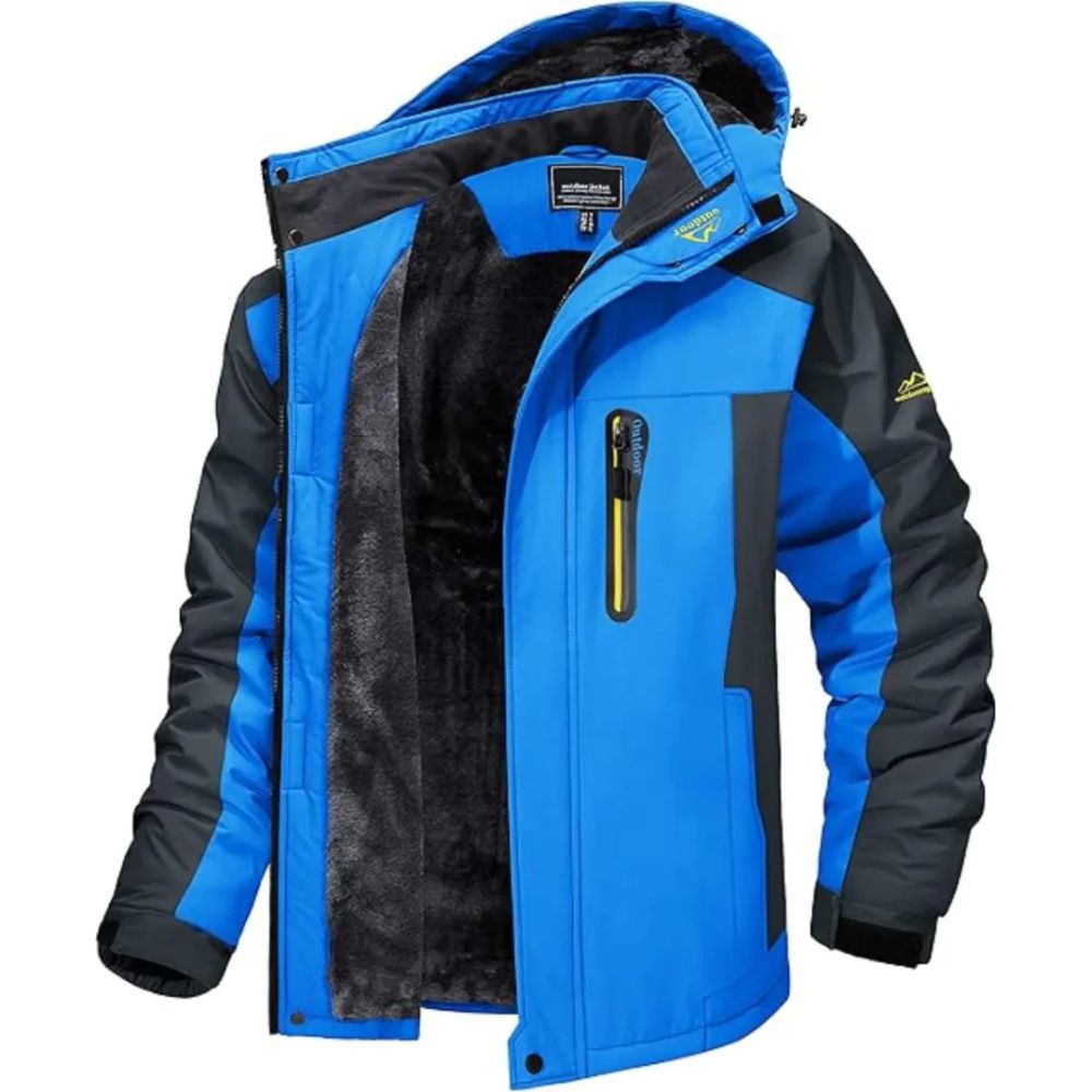 Bequeme und wasserdichte Winterjacke für Männer – ideal für kalte Herbst- und Wintertage, schützt vor Wind und Regen.