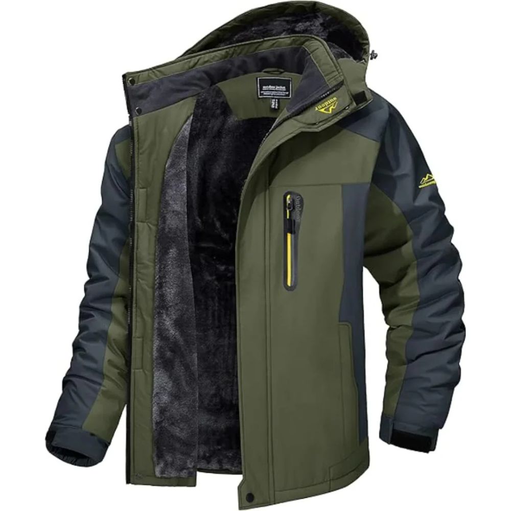 Bequeme und wasserdichte Winterjacke für Männer – ideal für kalte Herbst- und Wintertage, schützt vor Wind und Regen.