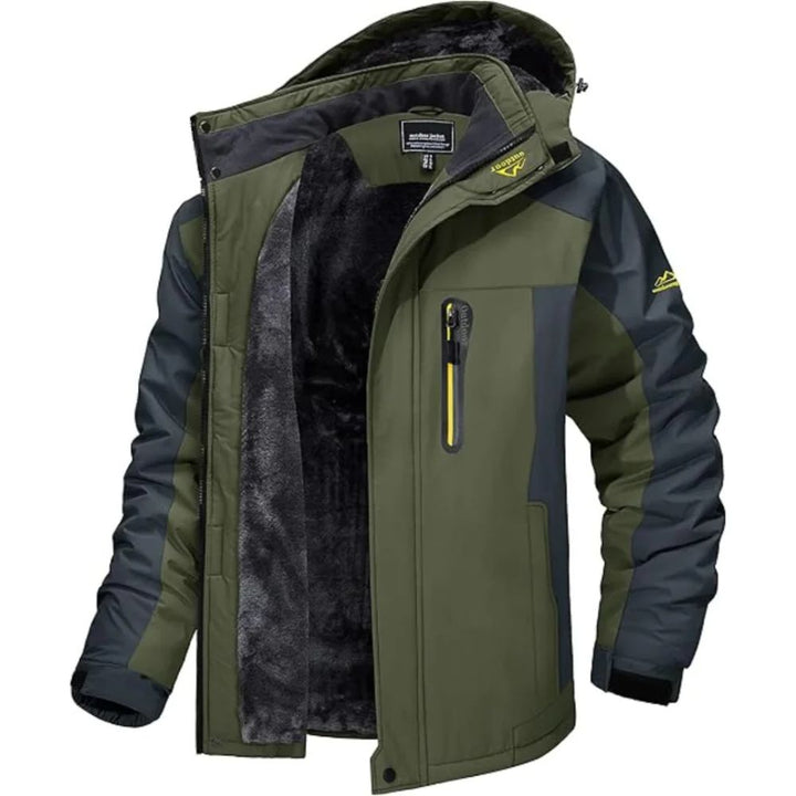 Bequeme und wasserdichte Winterjacke für Männer – ideal für kalte Herbst- und Wintertage, schützt vor Wind und Regen.