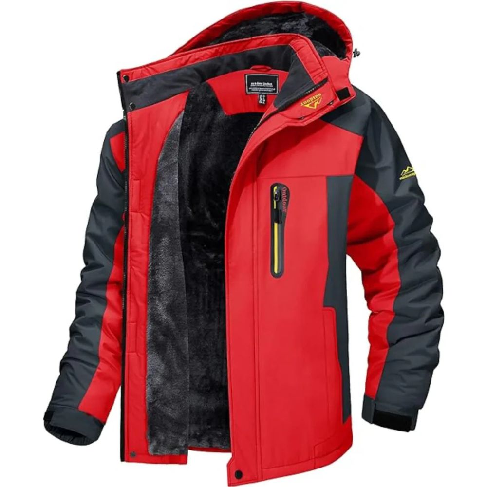 Bequeme und wasserdichte Winterjacke für Männer – ideal für kalte Herbst- und Wintertage, schützt vor Wind und Regen.