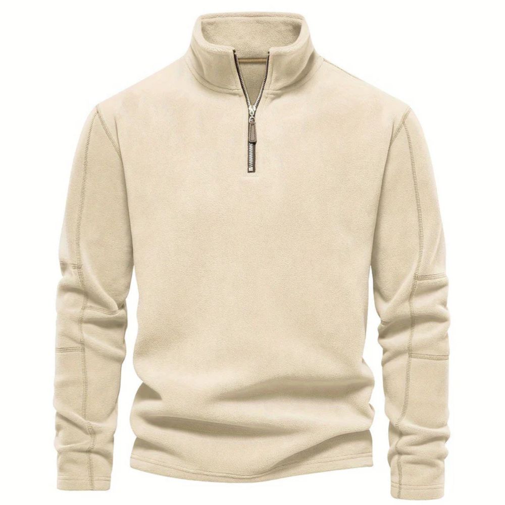 Bequemer Halb-Reißverschluss Pullover für Männer, ideal für Herbst- und Wintertage, mit weichem Stoff und vielseitigem Design.