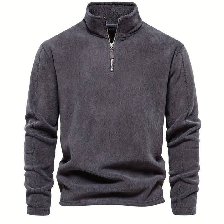 Bequemer Halb-Reißverschluss Pullover für Männer, ideal für Herbst- und Wintertage, mit weichem Stoff und vielseitigem Design.