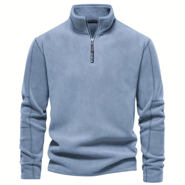 Bequemer Halb-Reißverschluss Pullover für Männer, ideal für Herbst- und Wintertage, mit weichem Stoff und vielseitigem Design.