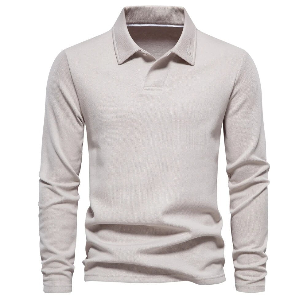 Lässiger Polopullover für Herren mit klassischem Kragen