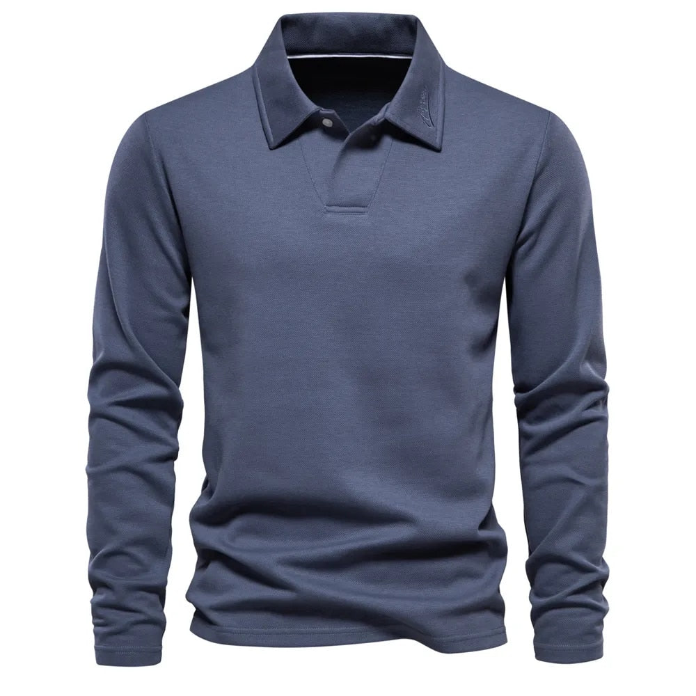 Lässiger Polopullover für Herren mit klassischem Kragen
