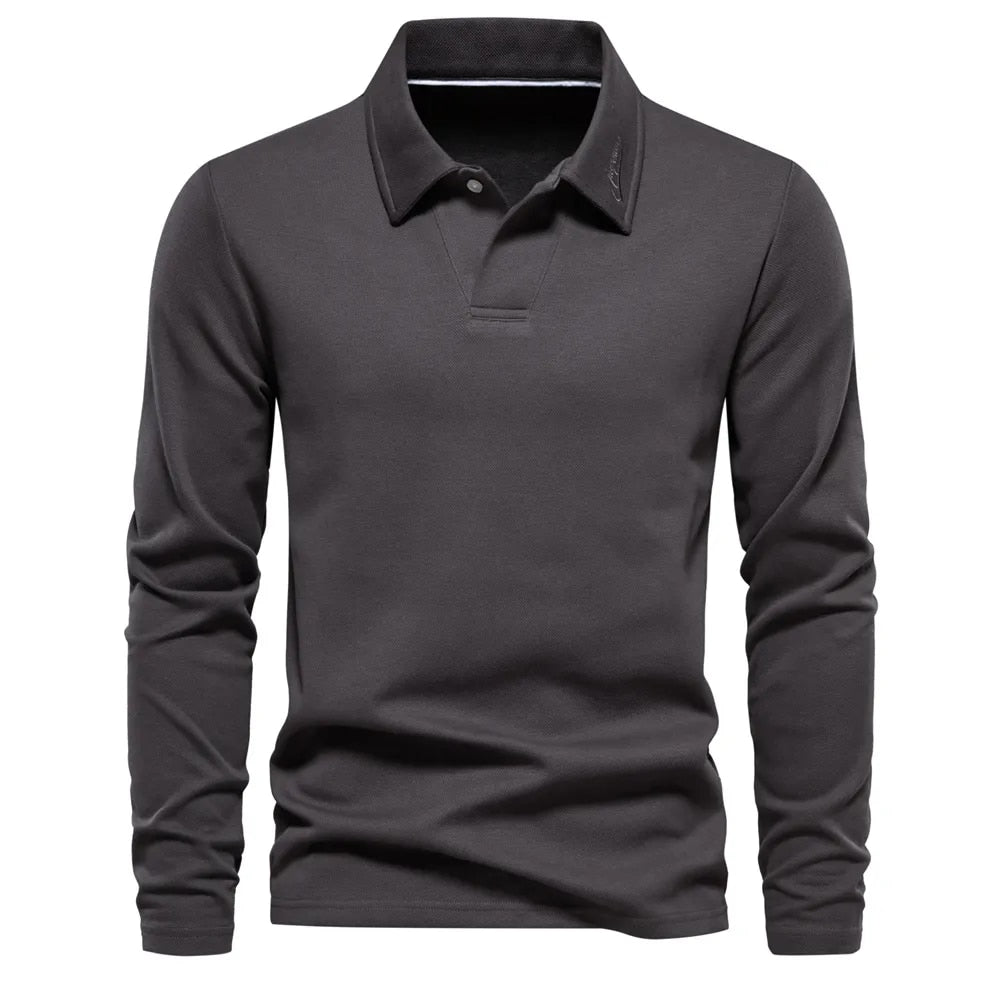 Lässiger Polopullover für Herren mit klassischem Kragen