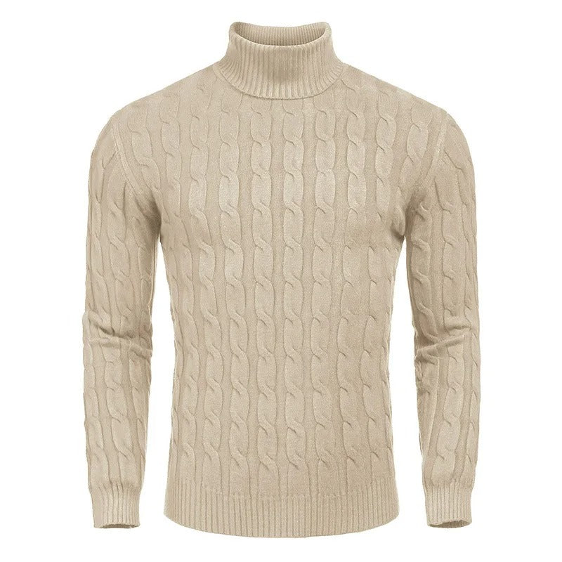 Bequemer Rollkragenpullover für Männer, ideal für Wintertage und vielseitige Outfits.