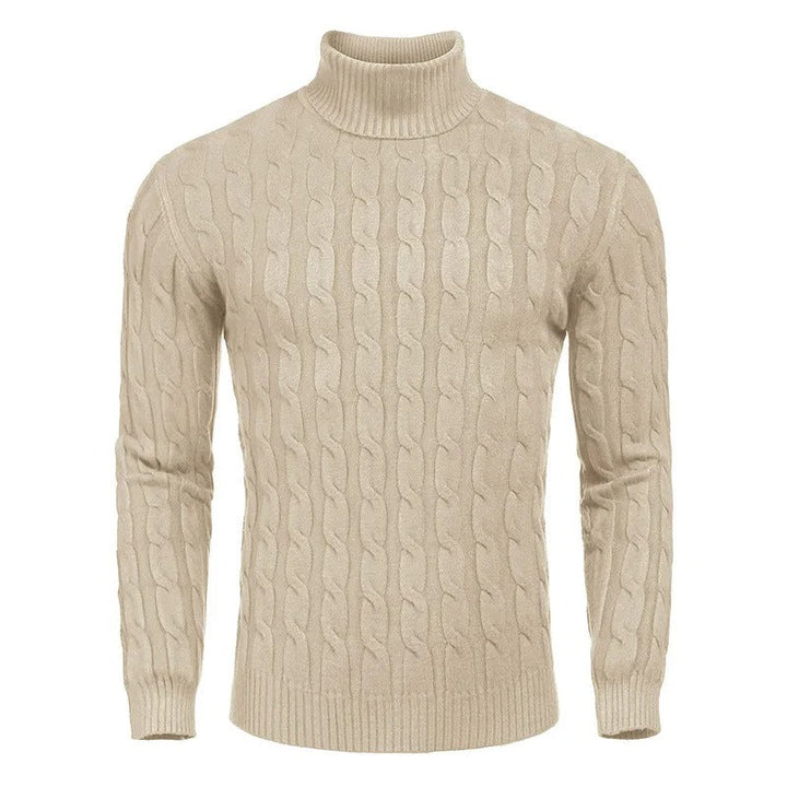 Bequemer Rollkragenpullover für Männer, ideal für Wintertage und vielseitige Outfits.