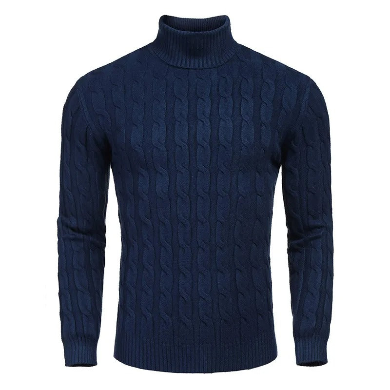Bequemer Rollkragenpullover für Männer, ideal für Wintertage und vielseitige Outfits.