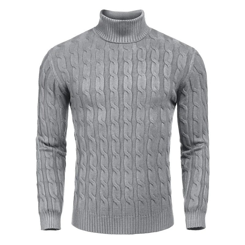 Bequemer Rollkragenpullover für Männer, ideal für Wintertage und vielseitige Outfits.