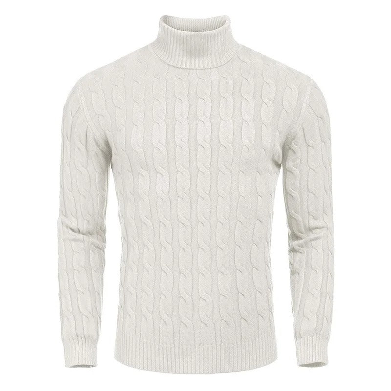 Bequemer Rollkragenpullover für Männer, ideal für Wintertage und vielseitige Outfits.