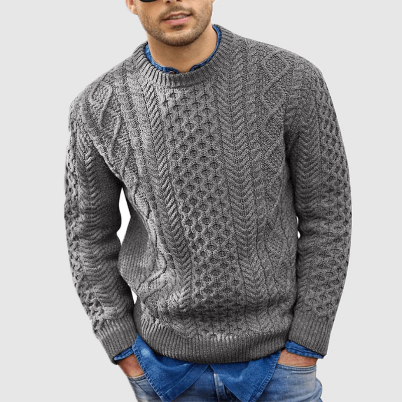 Bequemer Strickpullover für Herren im klassischen, zeitlosen Stil