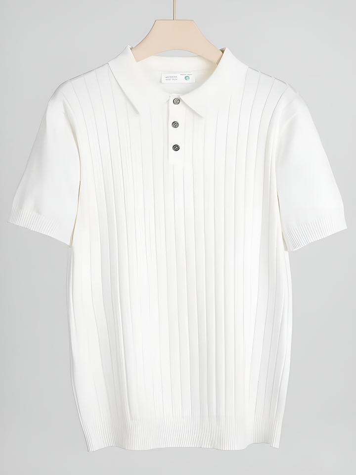 Bequemes geripptes Herren-Poloshirt – stilvoll, atmungsaktiv und angenehm zu tragen
