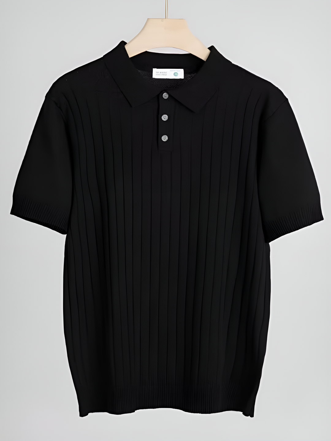Bequemes geripptes Herren-Poloshirt – stilvoll, atmungsaktiv und angenehm zu tragen.