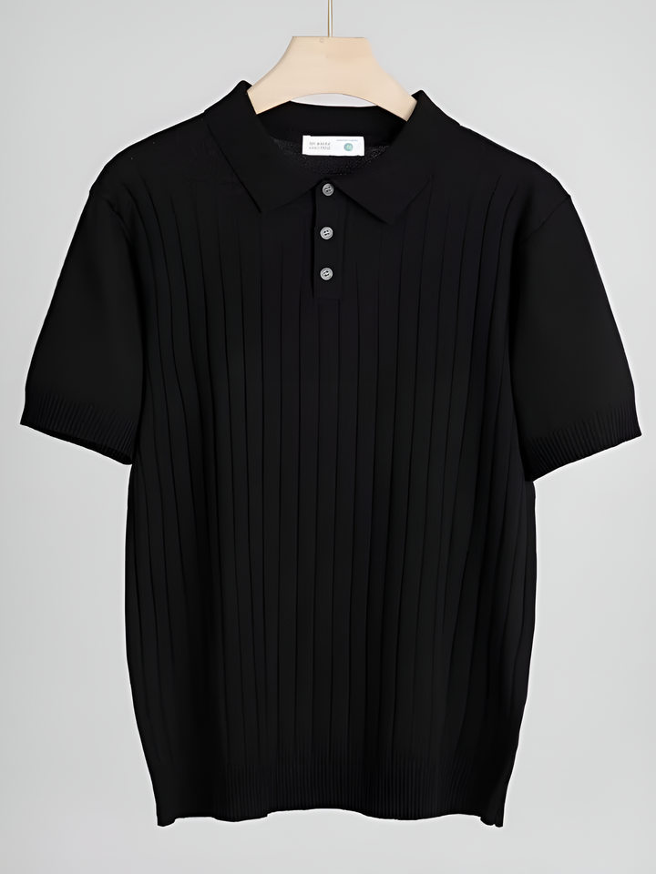 Bequemes geripptes Herren-Poloshirt – stilvoll, atmungsaktiv und angenehm zu tragen.